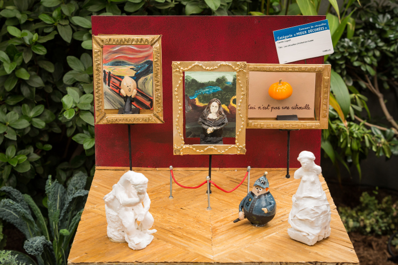 Familiale · 1er prix · Famille Legault · Les citrouilles s’invitent au musée