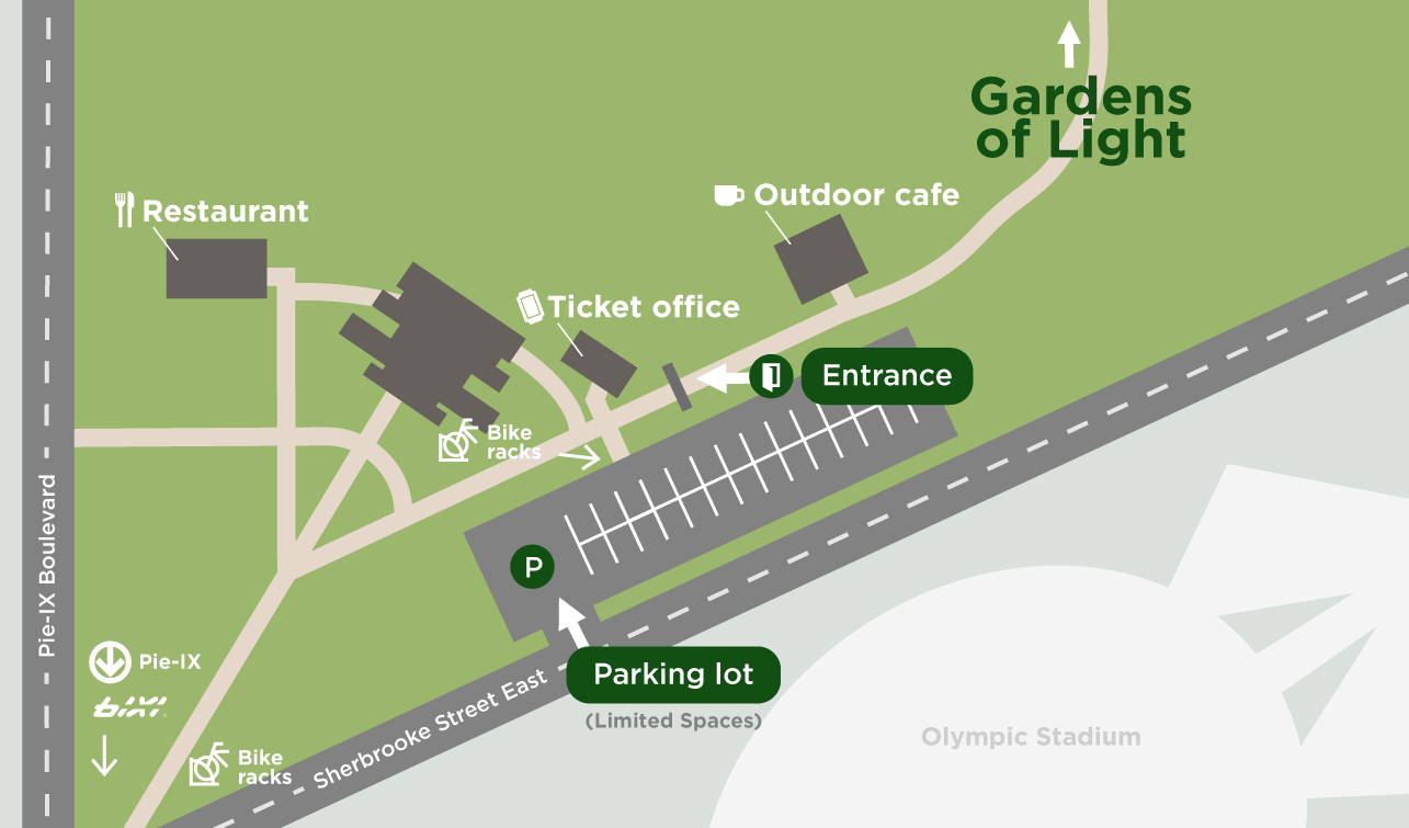 Jardin botanique map