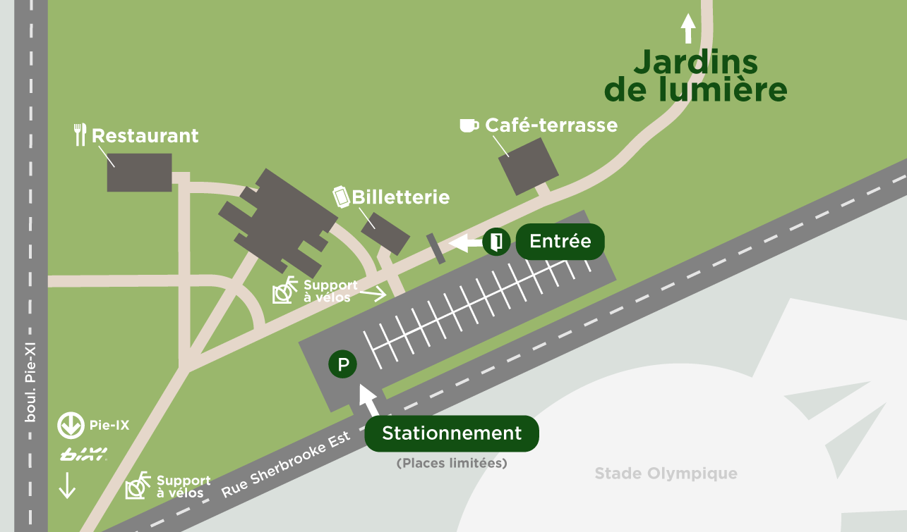 Carte du Jardin botanique